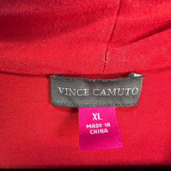 Vince Camuto Vince Camuto Red Sleeveless Drape Neck -Size XL - Picture 3 of 4
